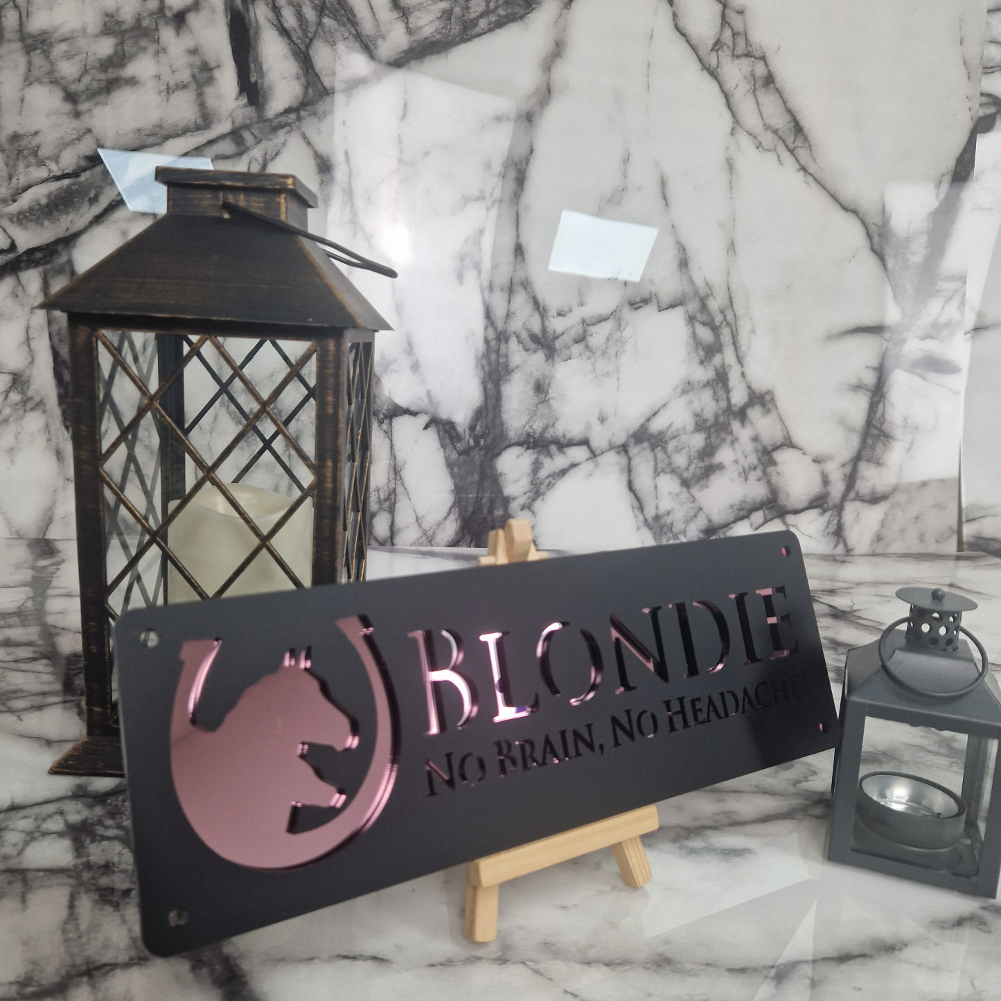 Personalized Laser Cut Stable Name Tag