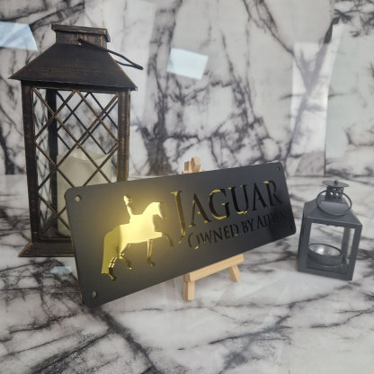 Personalized Laser Cut Stable Name Tag