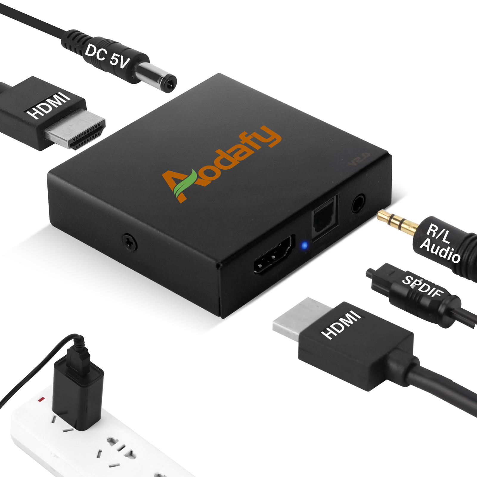 HDMI Audio Extractor, hdmi to optical audio adapter, hdmi to spdif, hdmi to aux converter