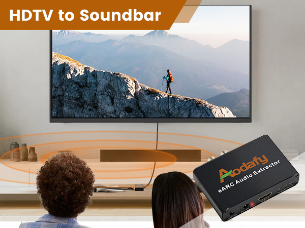 hdmi earc audio extractor for hdtv to soundbar