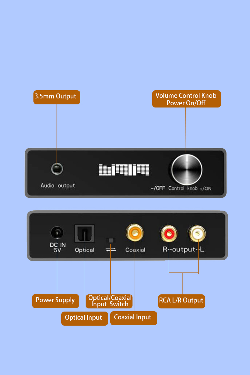 optical to rca converter,optical to rca adapter,optical to jack 3.5 mm,DAC Digital to Analog 