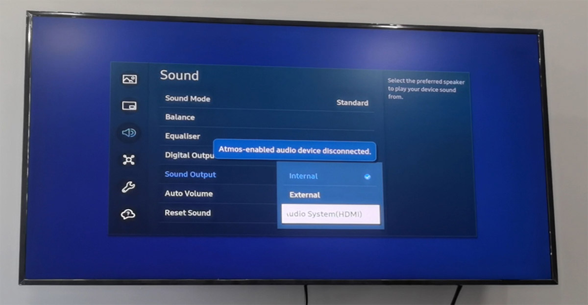 Set sound output device to Audio System HDMI on samsung TV, then you can use arc audio extractor
