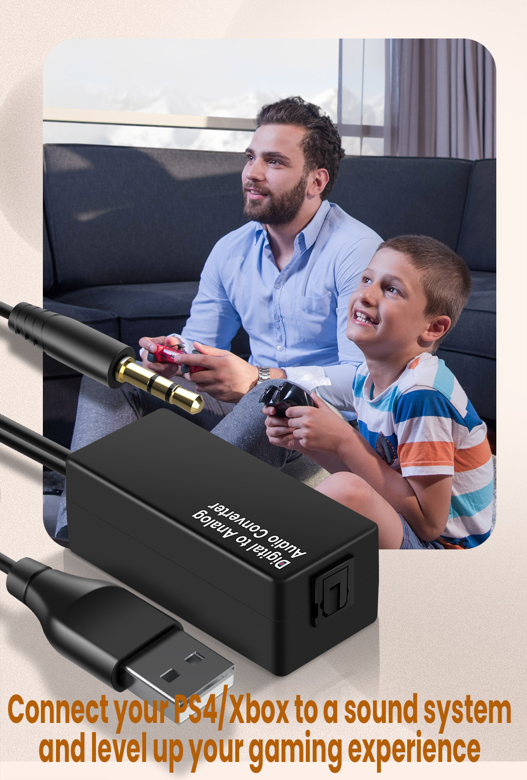 how to connect a speaker to a ps4,Digital Optical to 3.5mm Audio Converter, spdif to 3.5mm aux