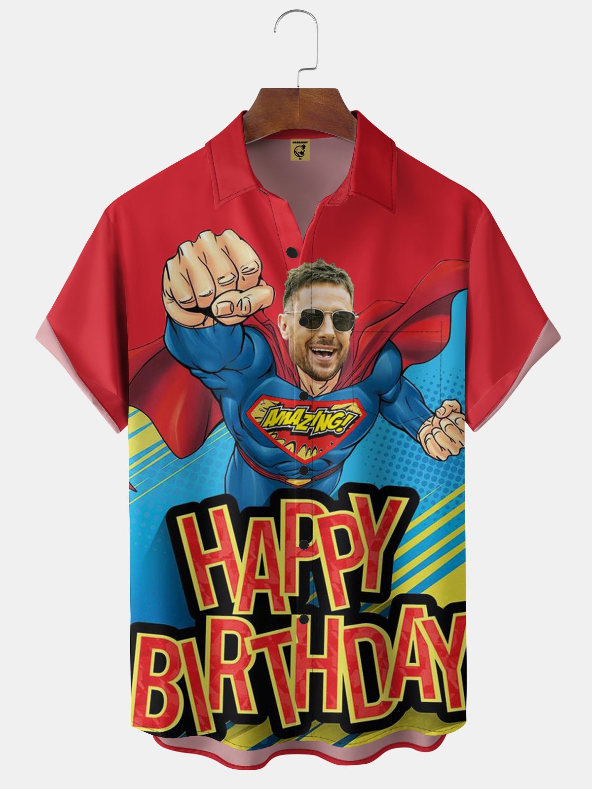 Happy Birthday Custom Design Chest Pocket Hawaiian Shirt-hardaddycustom