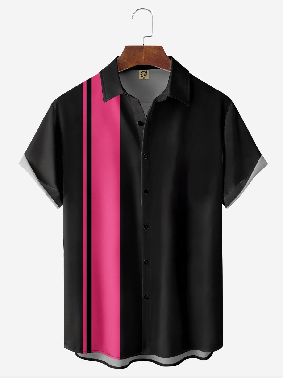 Moisture-wicking Breathable Print Chest Pocket Bowling Shirt-hardaddycustom