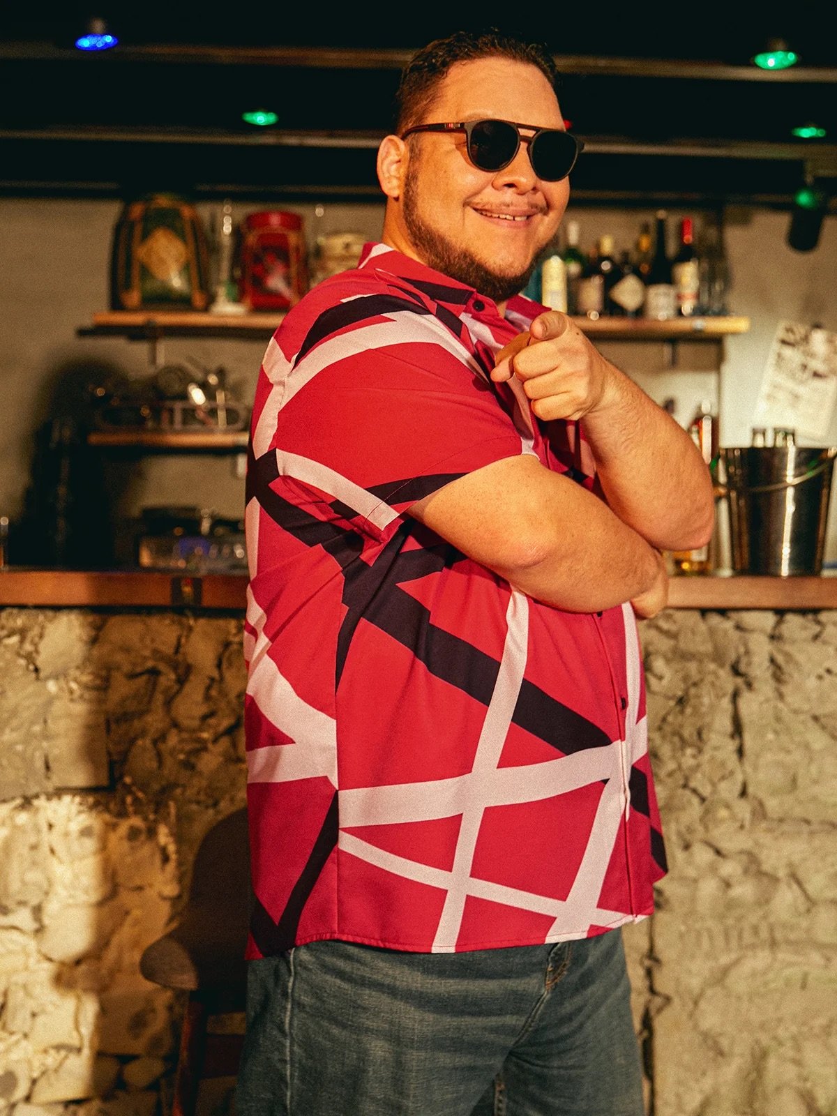 MOISTURE-WICKING CUSTOM PRINT CHEST POCKET CHRISTMAS SHIRT-hardaddycustom