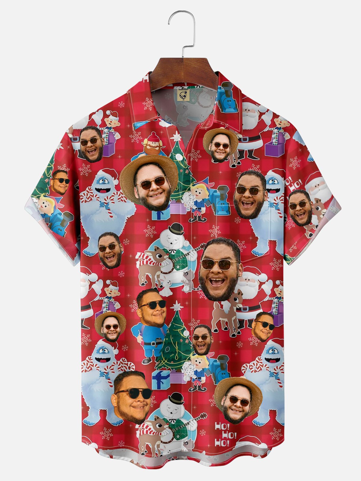 MOISTURE-WICKING CUSTOM PRINT CHEST POCKET CHRISTMAS SHIRT-hardaddycustom