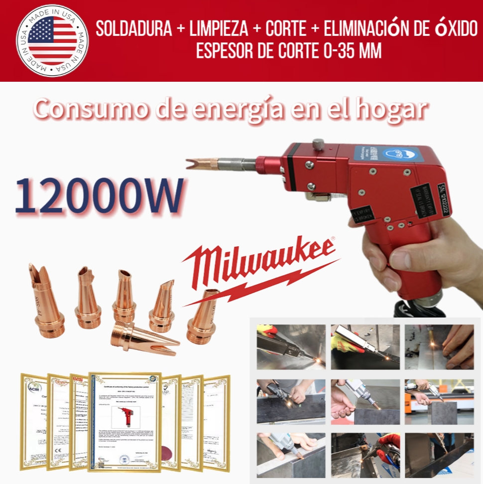 Pistola de soldadura láser portátil Milwaukee