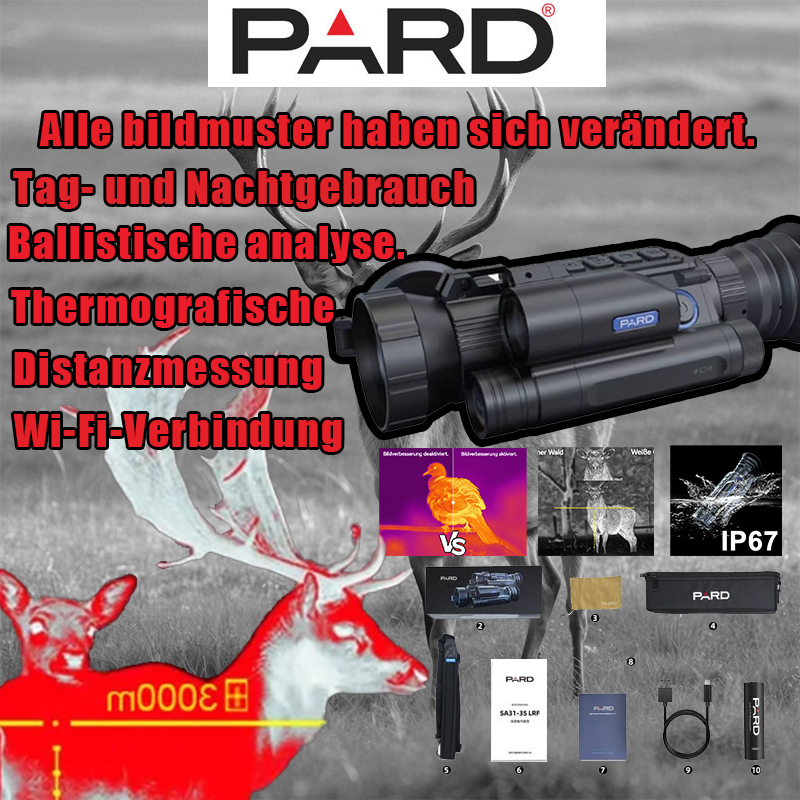 【PARD】 Nachtsichtfernglas mit Wärmebildgebung und Entfernungsmessung