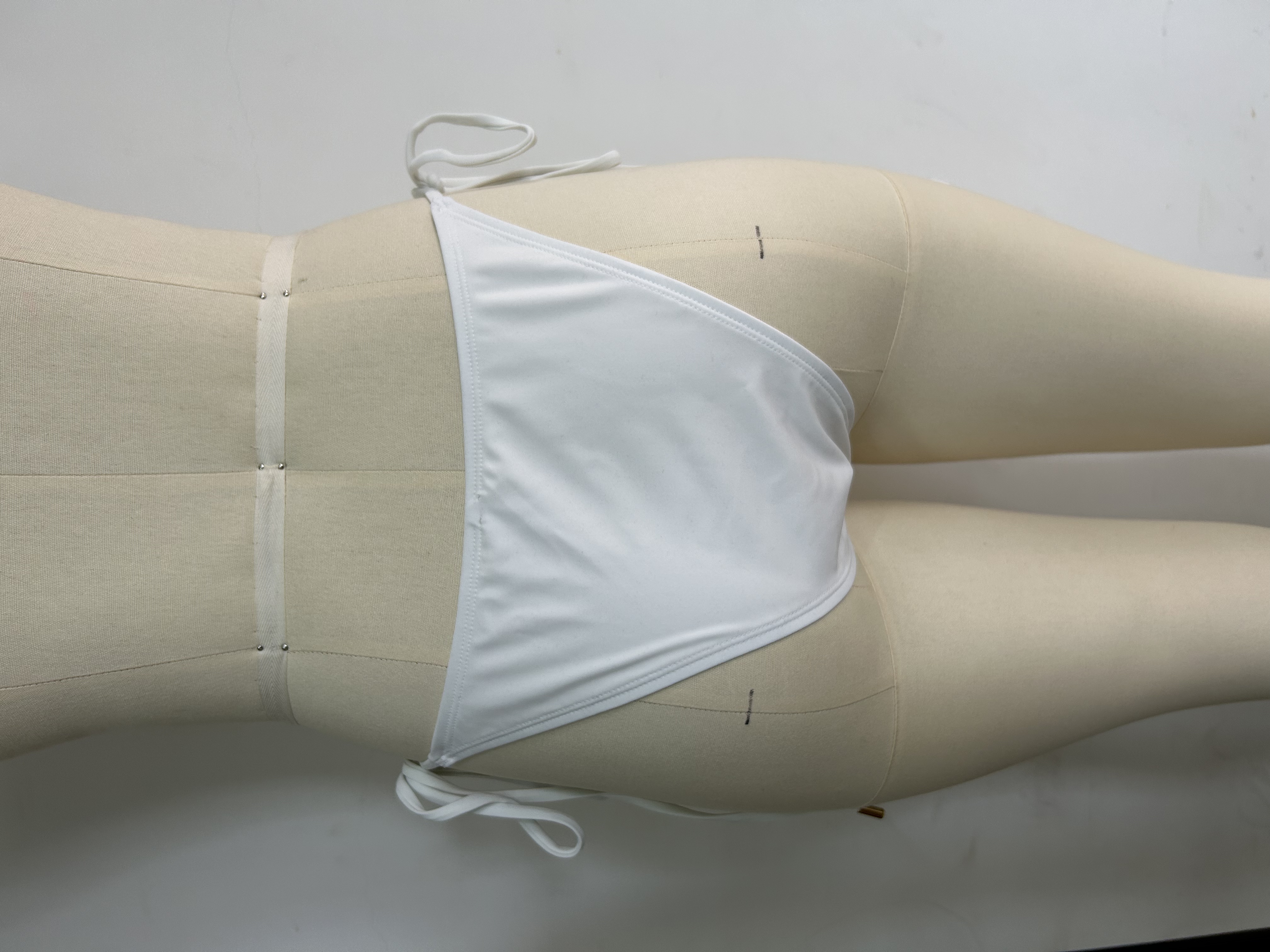 We.Lola Classic White Side-Tie Bikini Bottom - High-Stretch Cheeky Swimwear