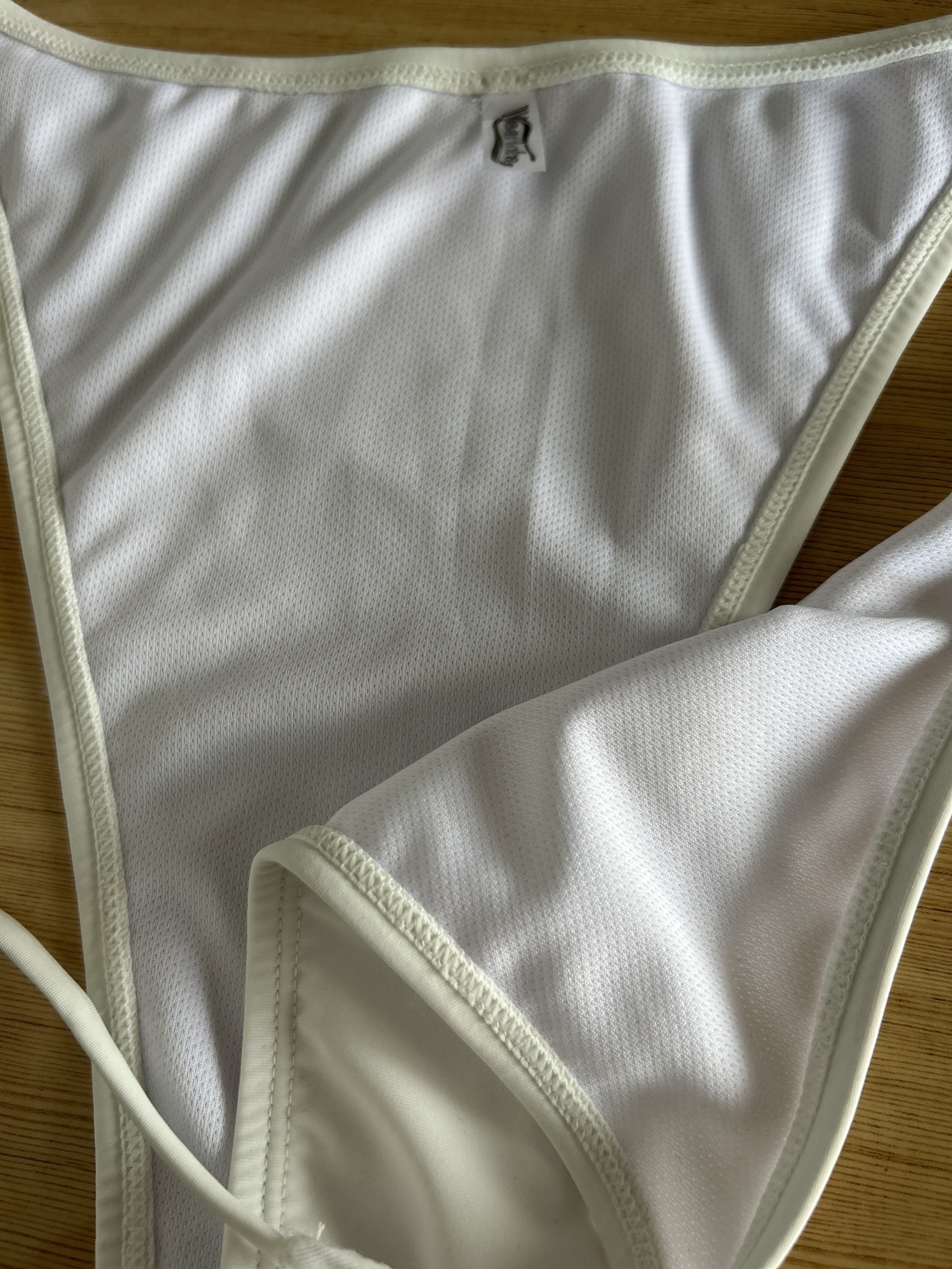 We.Lola Classic White Side-Tie Bikini Bottom - High-Stretch Cheeky Swimwear