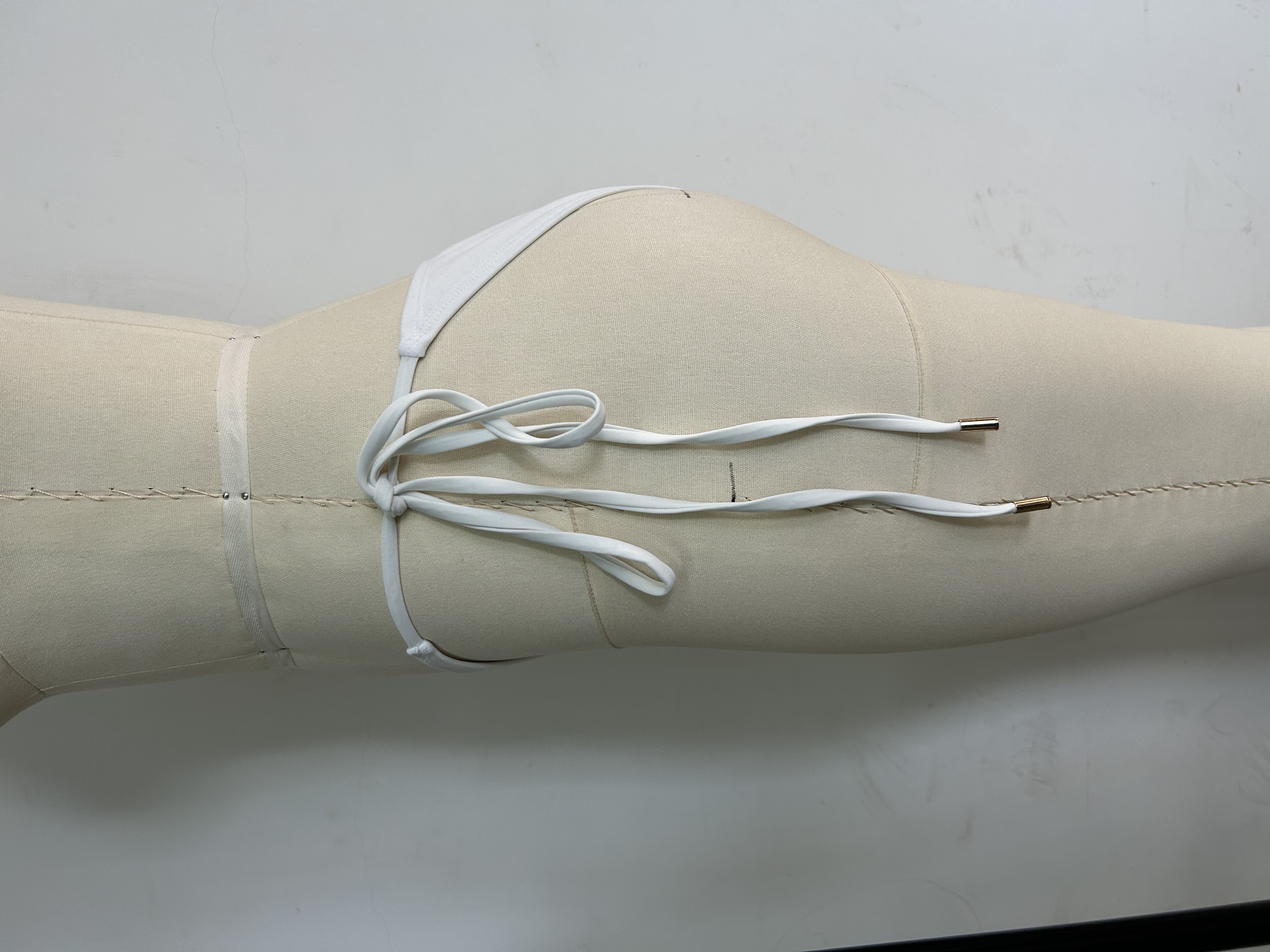 We.Lola Classic White Side-Tie Bikini Bottom - High-Stretch Cheeky Swimwear