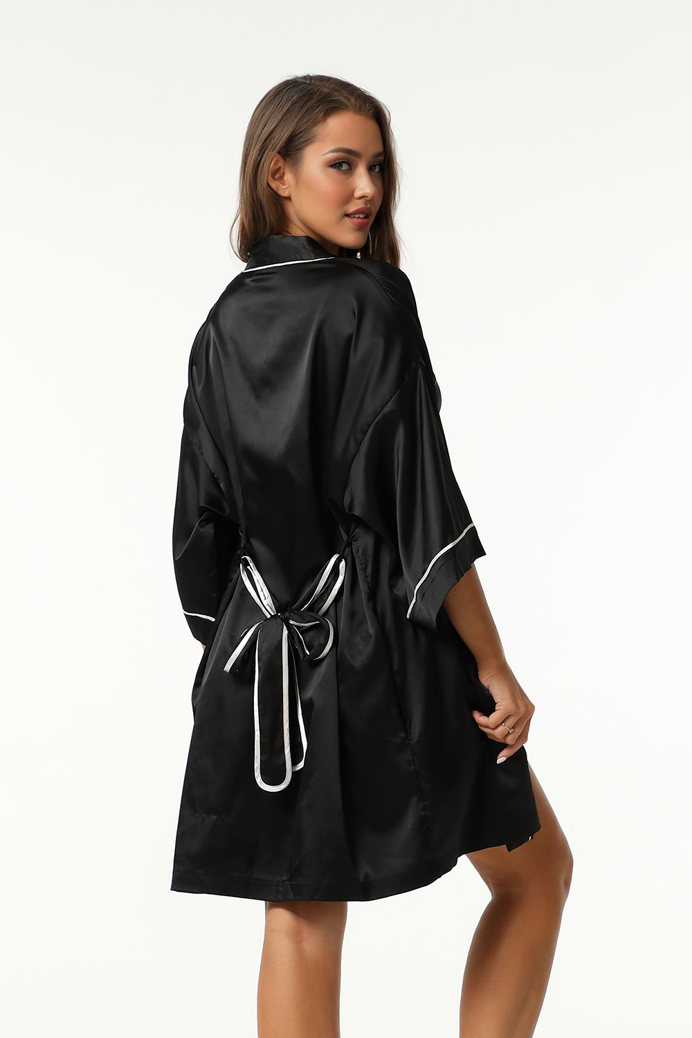 Free Tonight - Exquisite Satin Kimono Robe for Women
