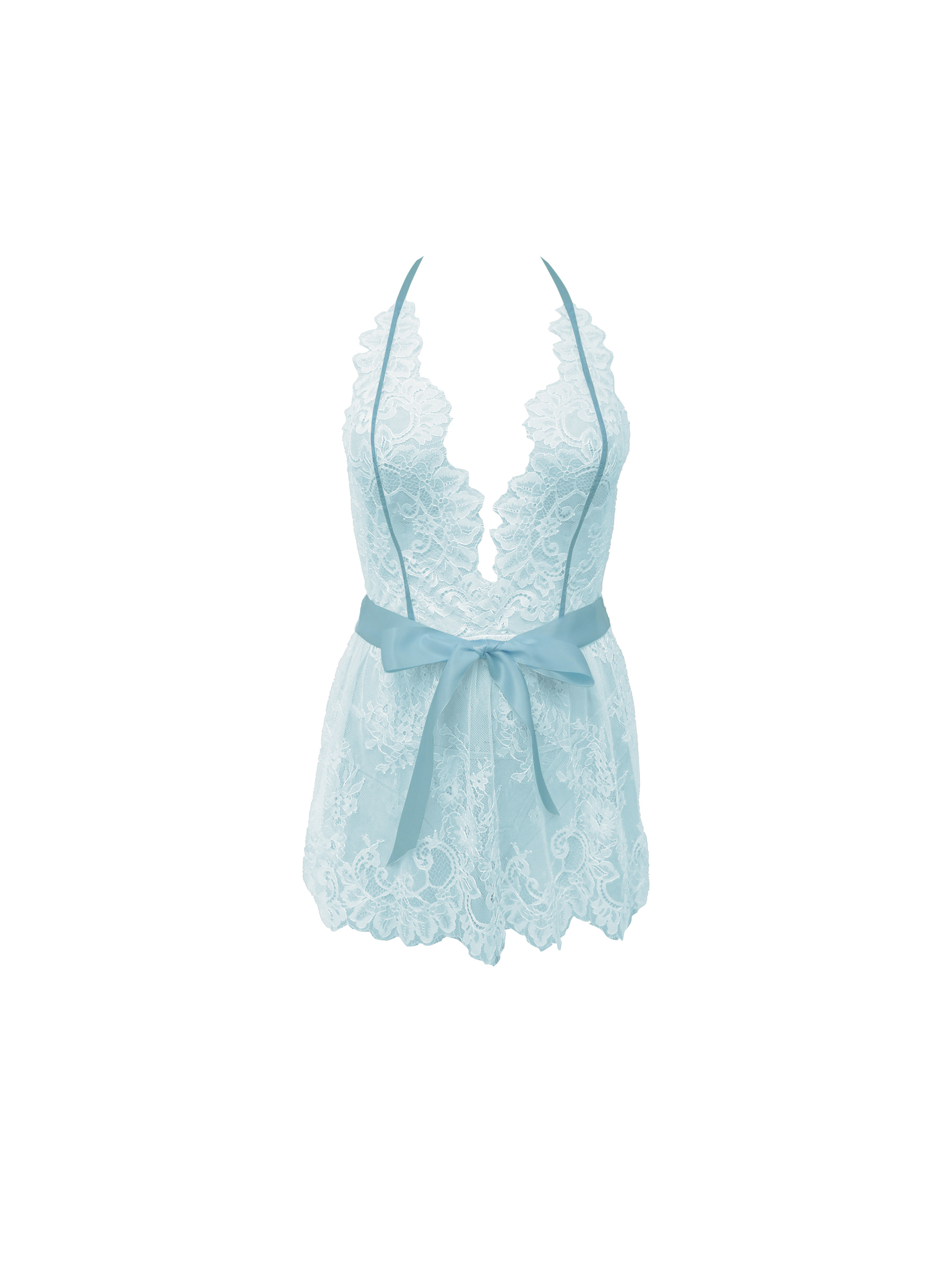 Free Tonight - Eyelash Lace Babydoll & G-String Set