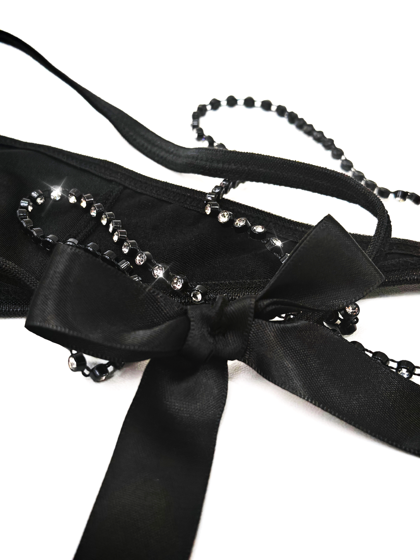 Free Tonight Women’s Sexy Rhinestone Strap Thong Panties