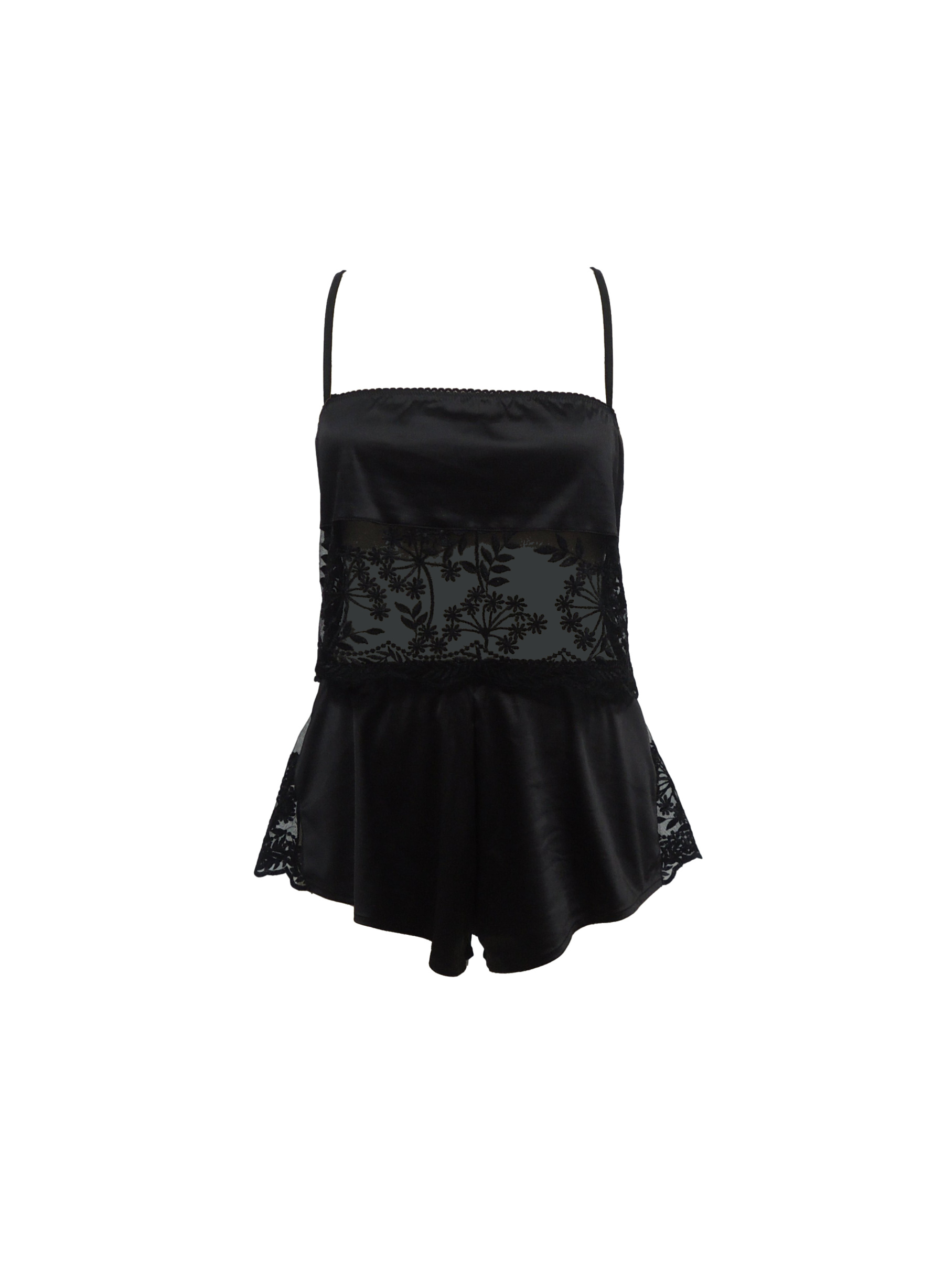 Free Tonight - Stretch Satin Camisole & Shorts Set