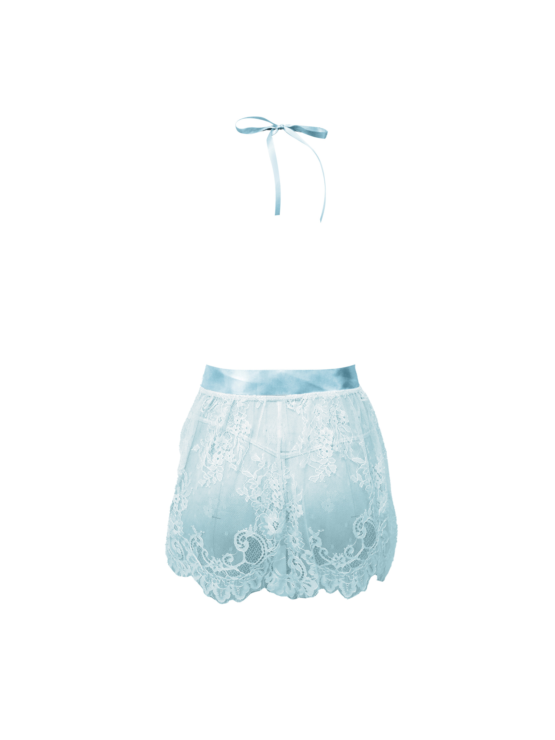 Free Tonight - Eyelash Lace Babydoll & G-String Set