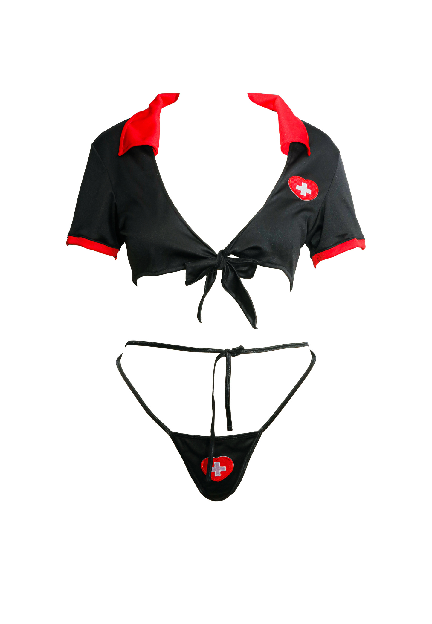 Free Tonight - Women’s Short Sleeve Nurse Bedroom Costume Set