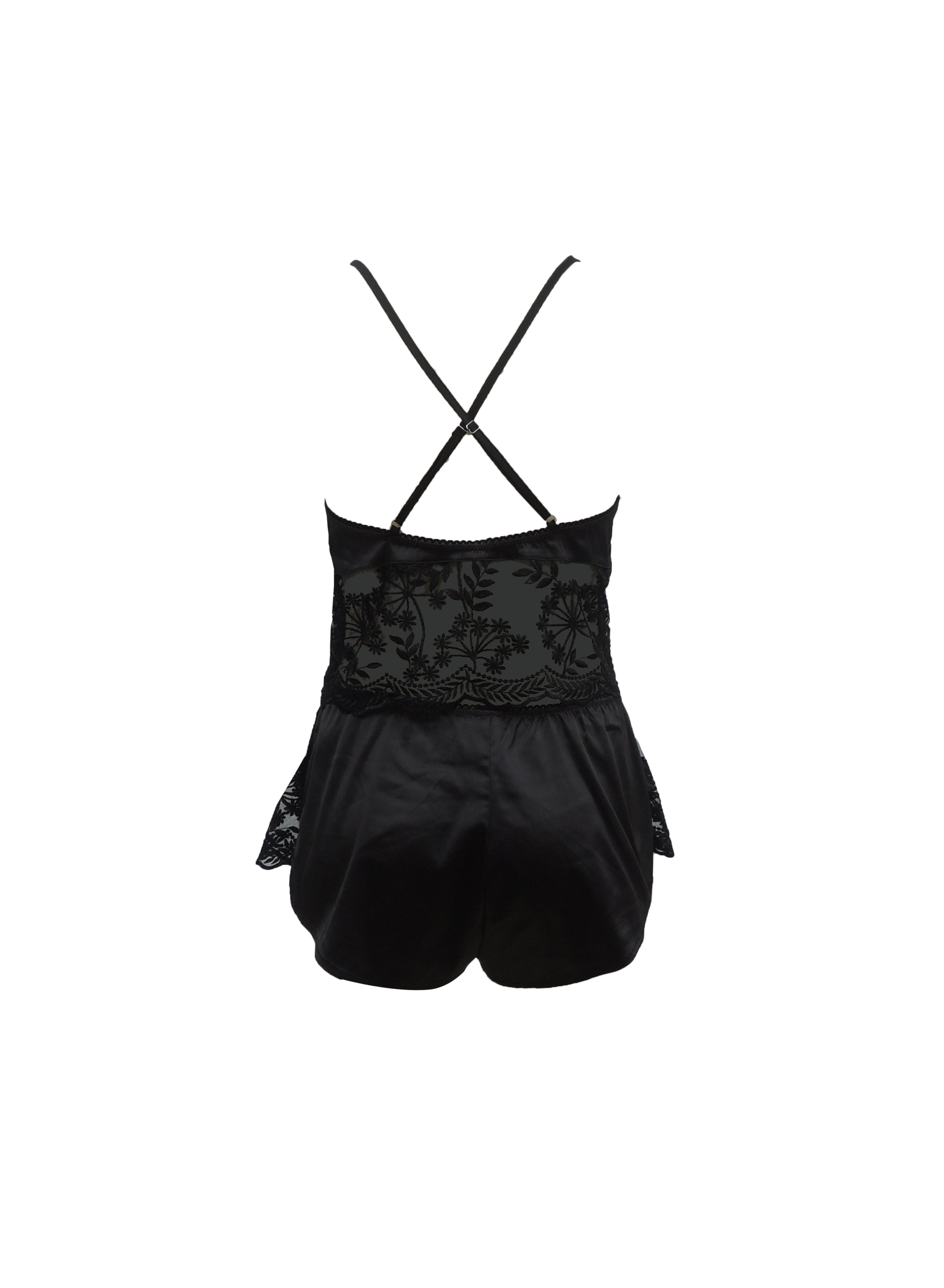 Free Tonight - Stretch Satin Camisole & Shorts Set