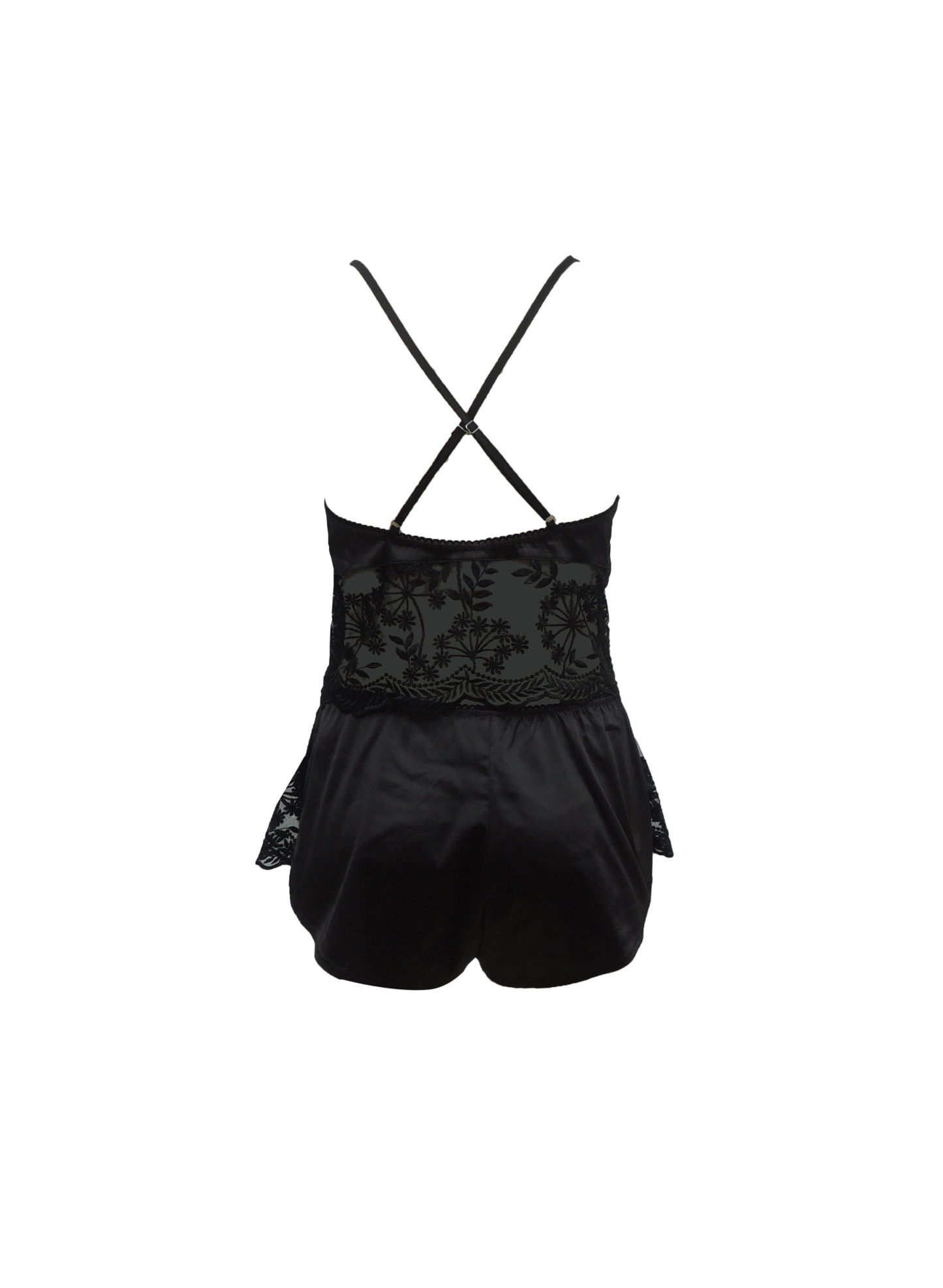 Free Tonight - Stretch Satin Camisole & Shorts Set