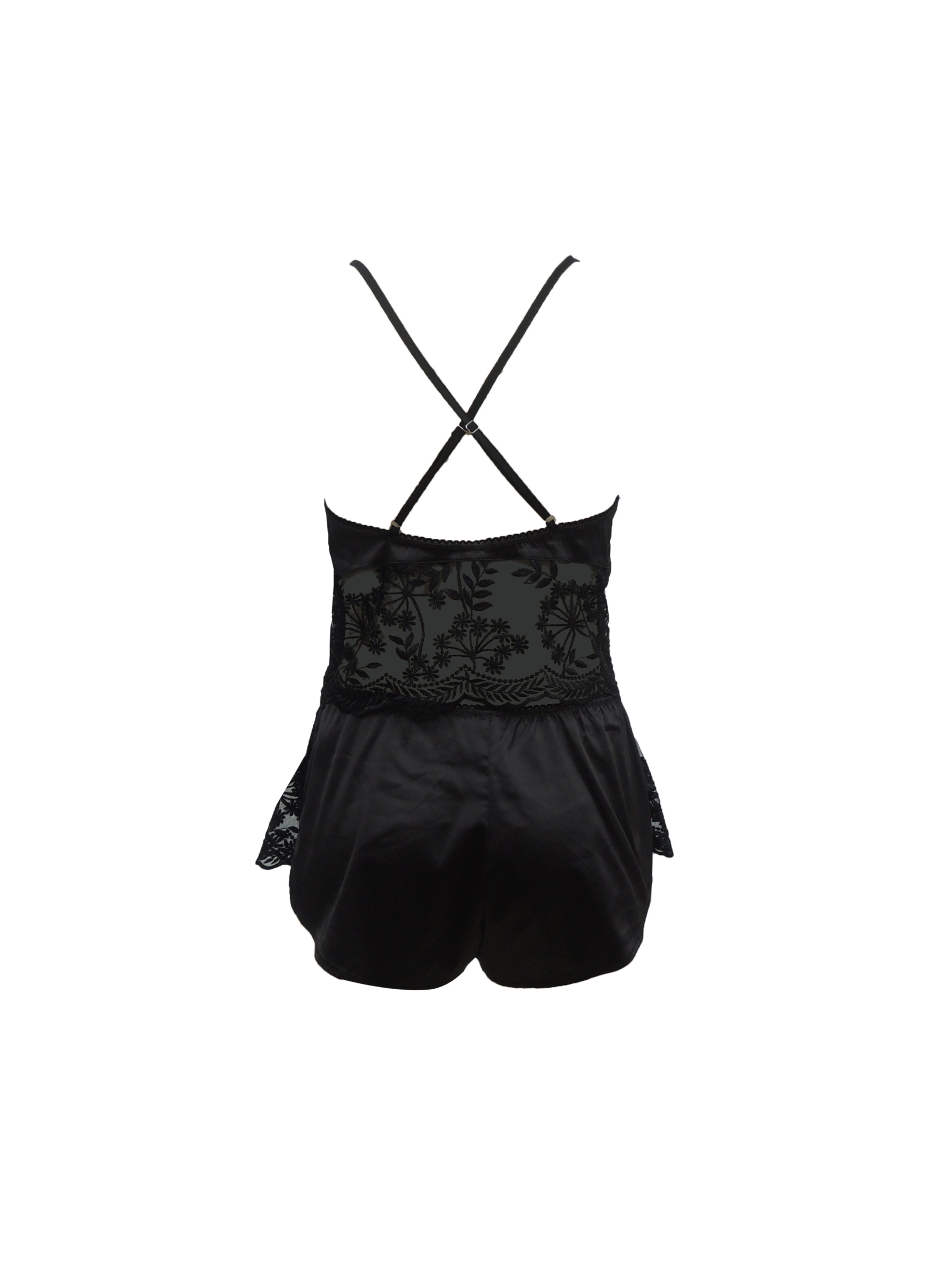 Free Tonight - Stretch Satin Camisole & Shorts Set