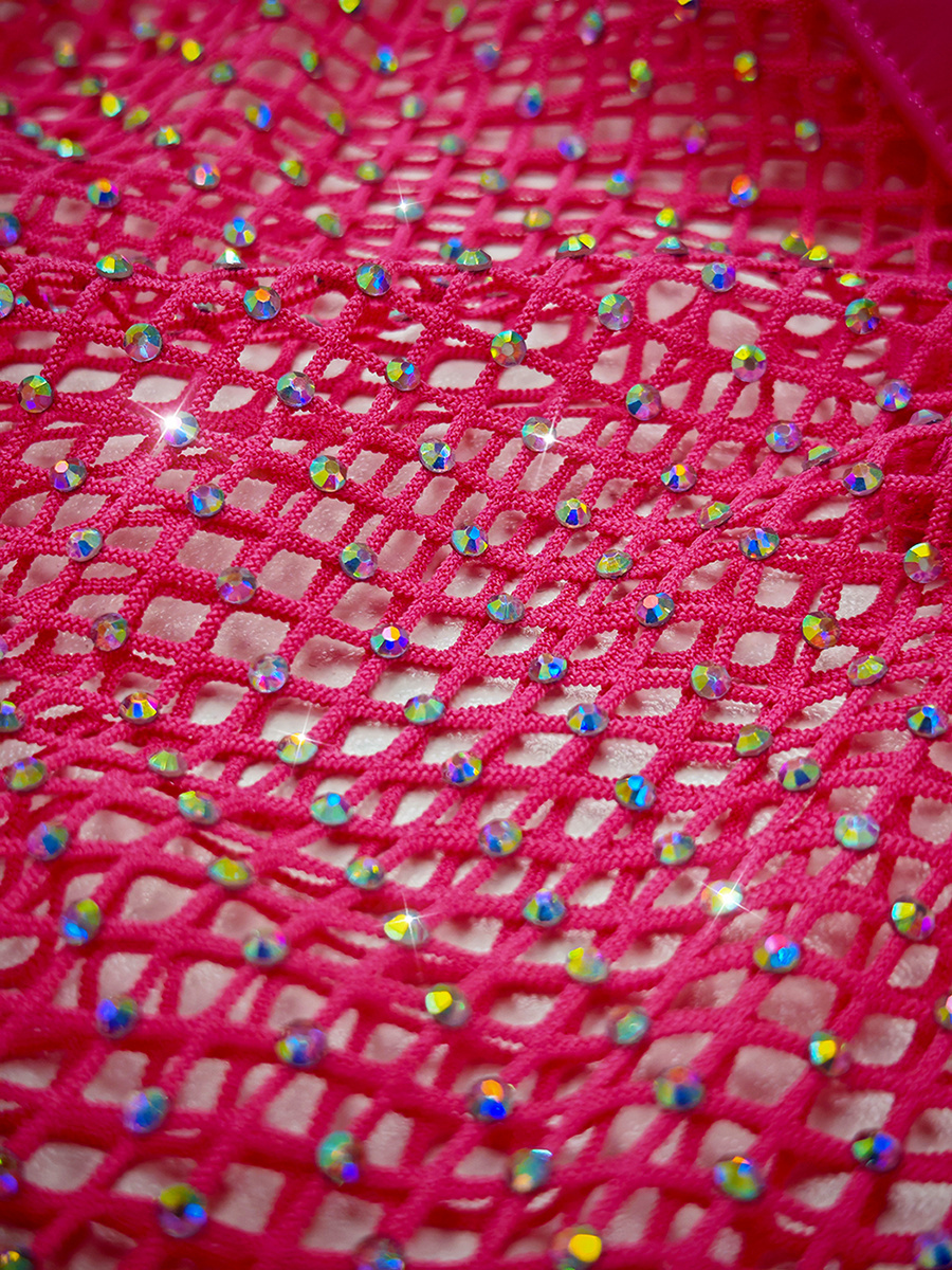 Free Tonight - Women’s Rhinestone Bodystocking Dress