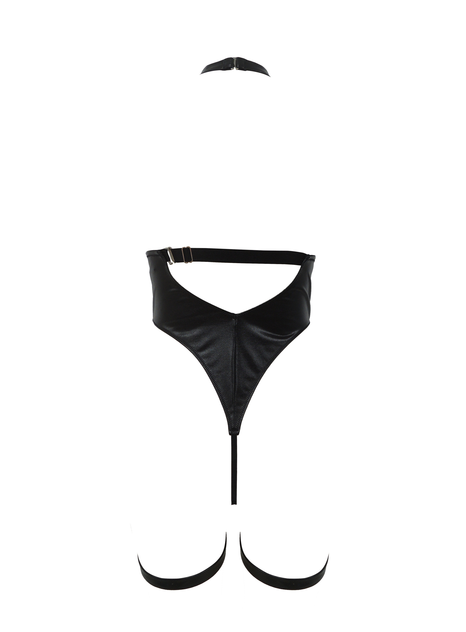 Free Tonight - Women’s Studded Teddy with Garters-Freetonight - 