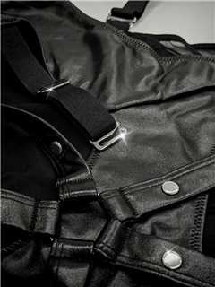 Free Tonight - Women’s Studded Teddy with Garters-Freetonight - 