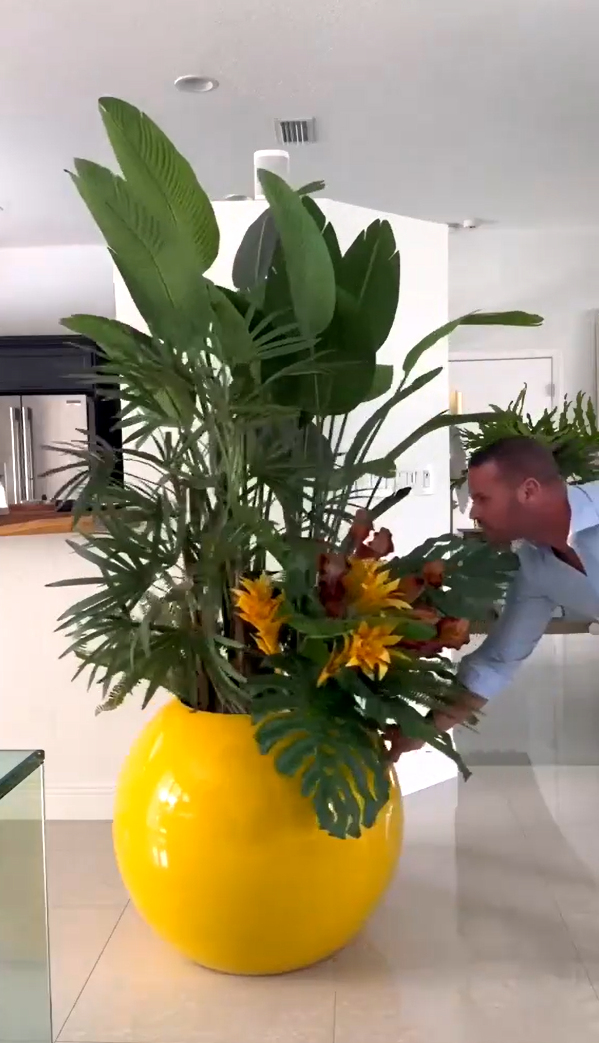 6ft Indoor Artificial Flowers ( With Flower Pots)