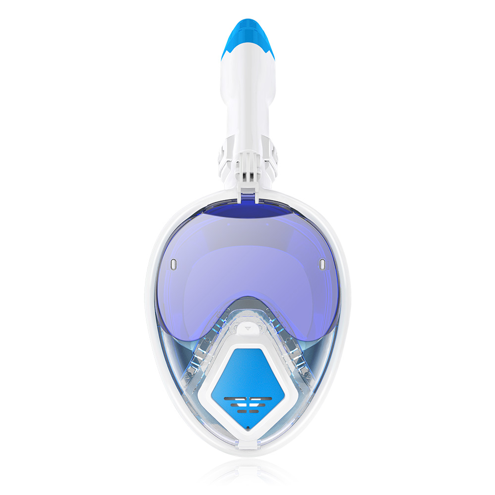 Devilfish Full Face Snorkel Mask Adults, Dry Top System Snorkeling Set with Foldable Sunglasses, 180 Degree Panoramic View Snorkel Gear, Scuba Diving Masks Anti-Leak & Anti-Fog（free shipping）