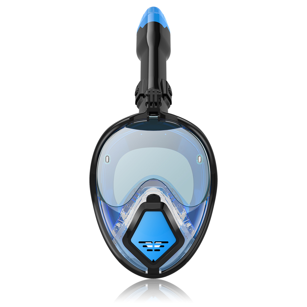 Devilfish Full Face Snorkel Mask Adults, Dry Top System Snorkeling Set with Foldable Sunglasses, 180 Degree Panoramic View Snorkel Gear, Scuba Diving Masks Anti-Leak & Anti-Fog（free shipping）