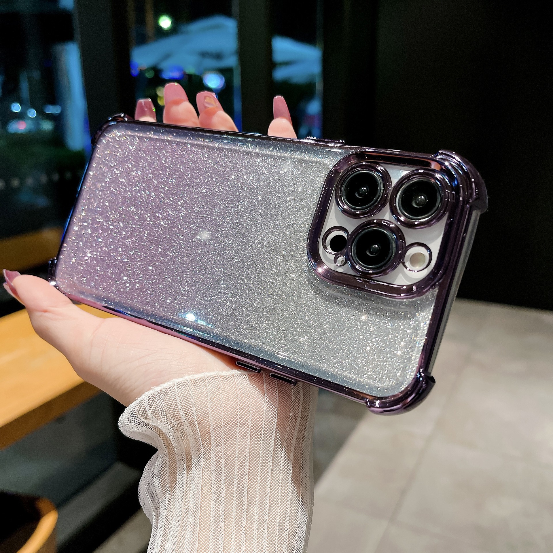 Customized Apple Casual Vertical Name Ultra Transparent Phone Case(2 Free Shipping)