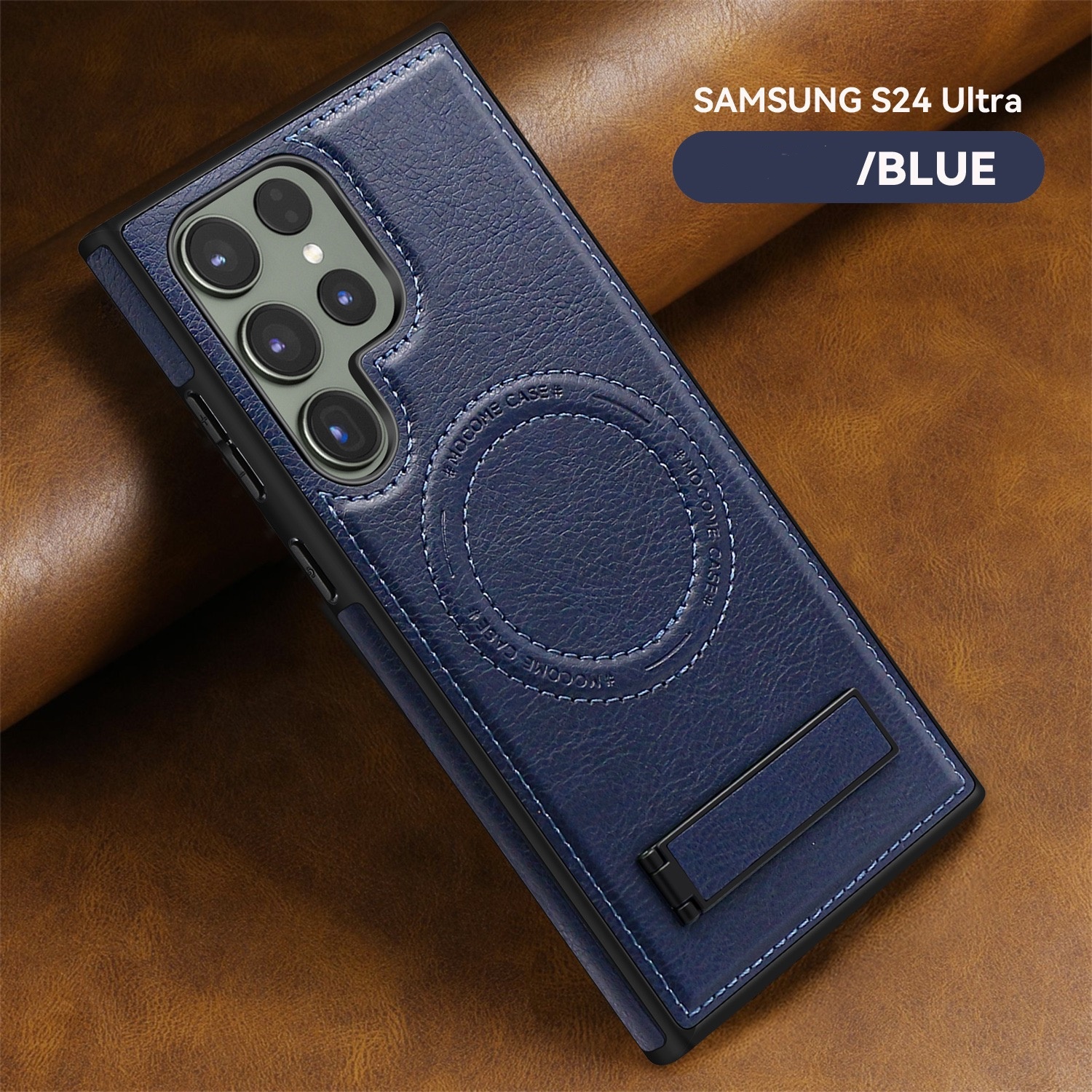 Luxurious leather invisible stand iPhone/Samsung series protective case(2 Free Shipping)