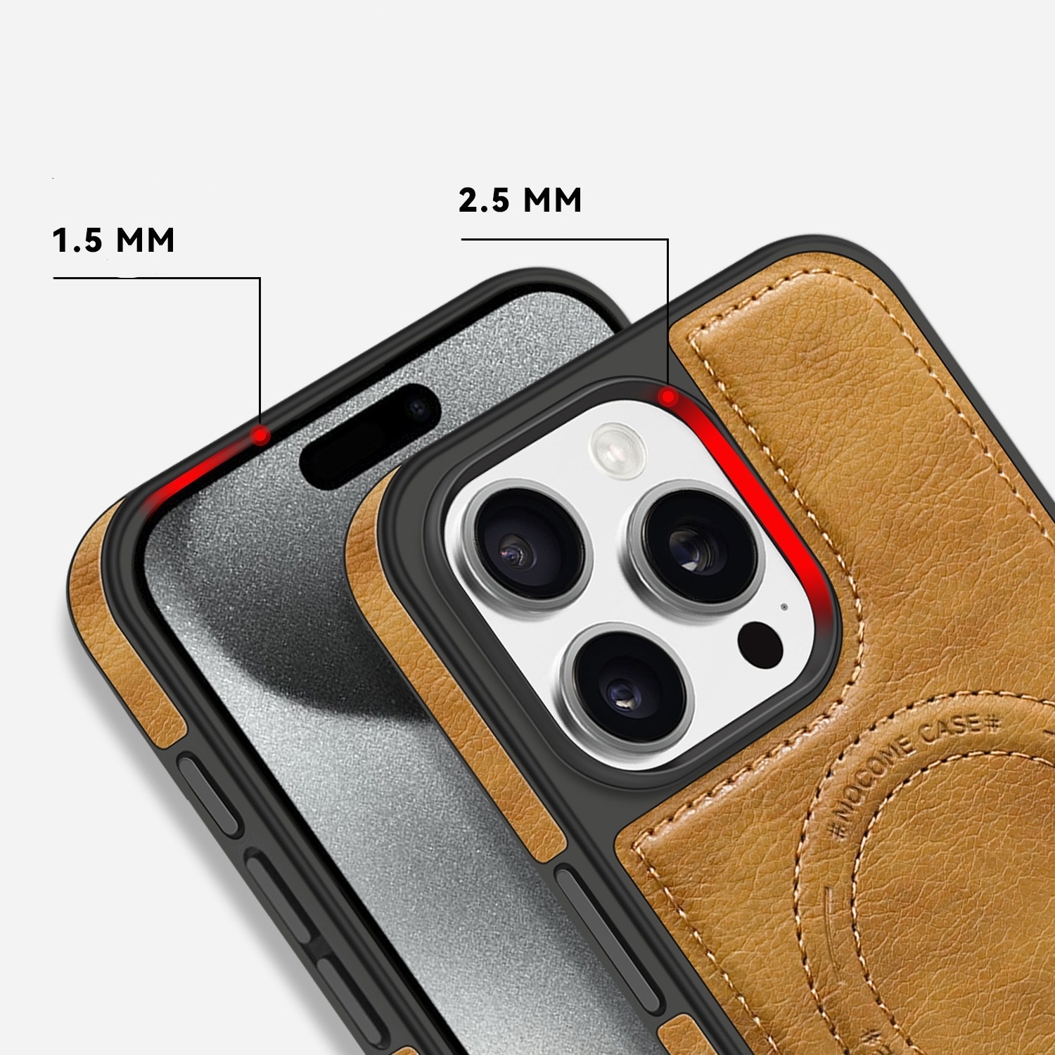 Luxurious leather invisible stand iPhone/Samsung series protective case(2 Free Shipping)
