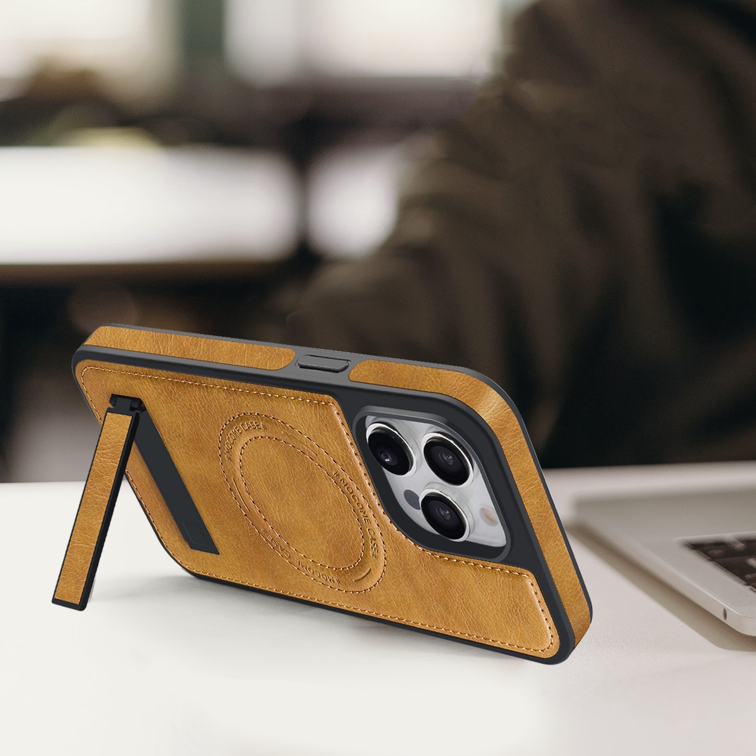 Luxurious leather invisible stand iPhone/Samsung series protective case(2 Free Shipping)