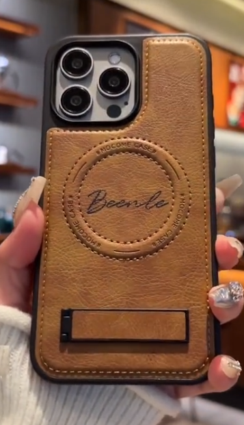 Luxurious leather invisible stand iPhone/Samsung series protective case(2 Free Shipping)