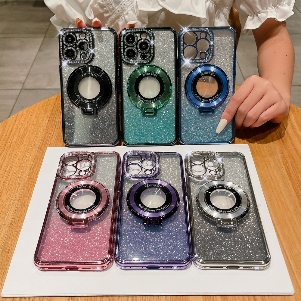 Custom Signed Clear Self-Adhesive Stand Phone Case for Apple Phone Case Series (Free Shipping for 2 Pieces)