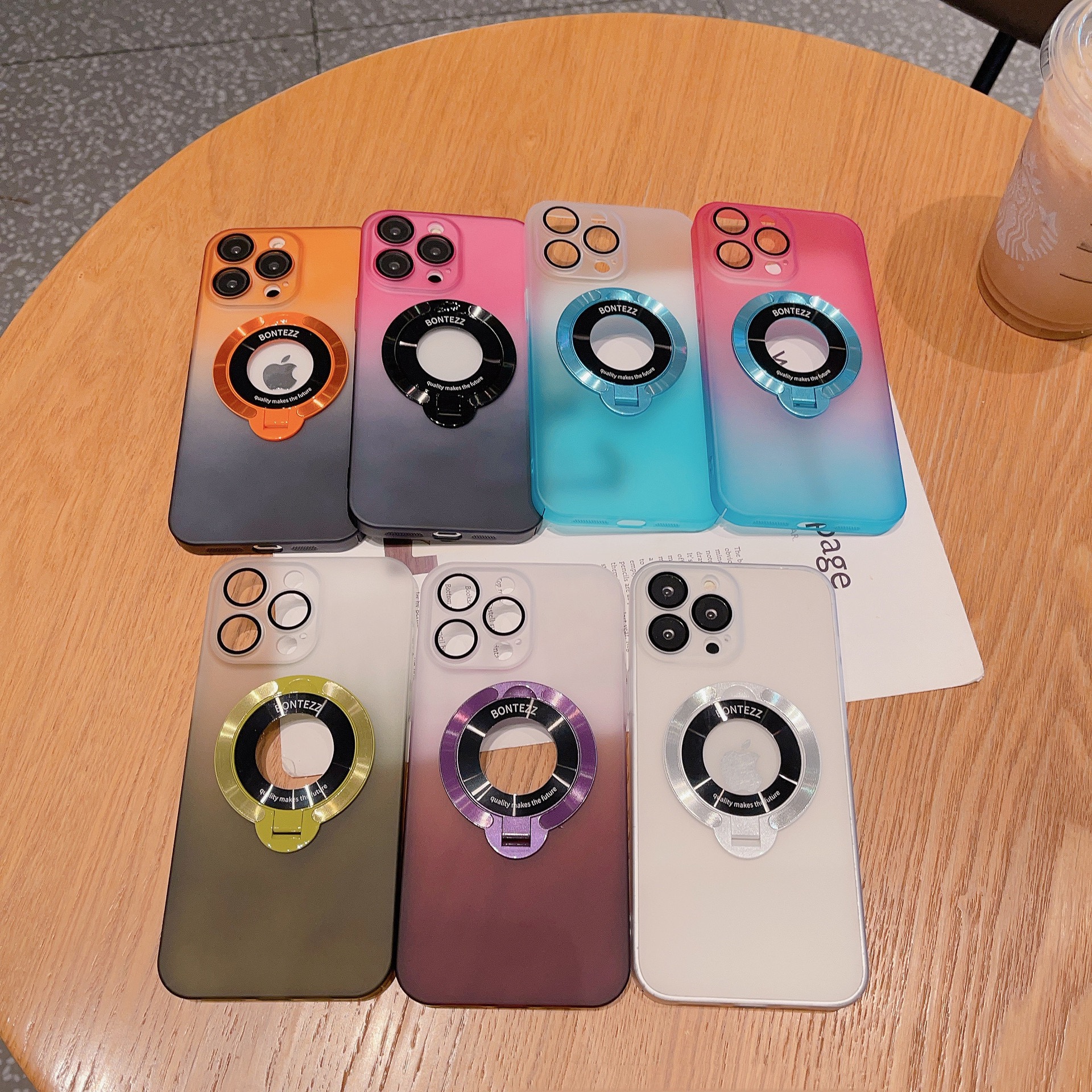 Phone Case Apple Series Custom Signature Clear Self-Adhesive Standing Phone Case (Free Shipping for 2 Pieces)