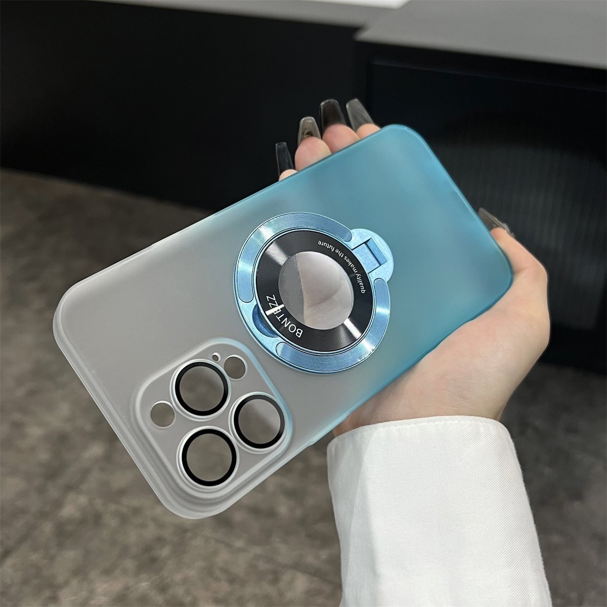 Phone Case Apple Series Custom Signature Clear Self-Adhesive Standing Phone Case (Free Shipping for 2 Pieces)