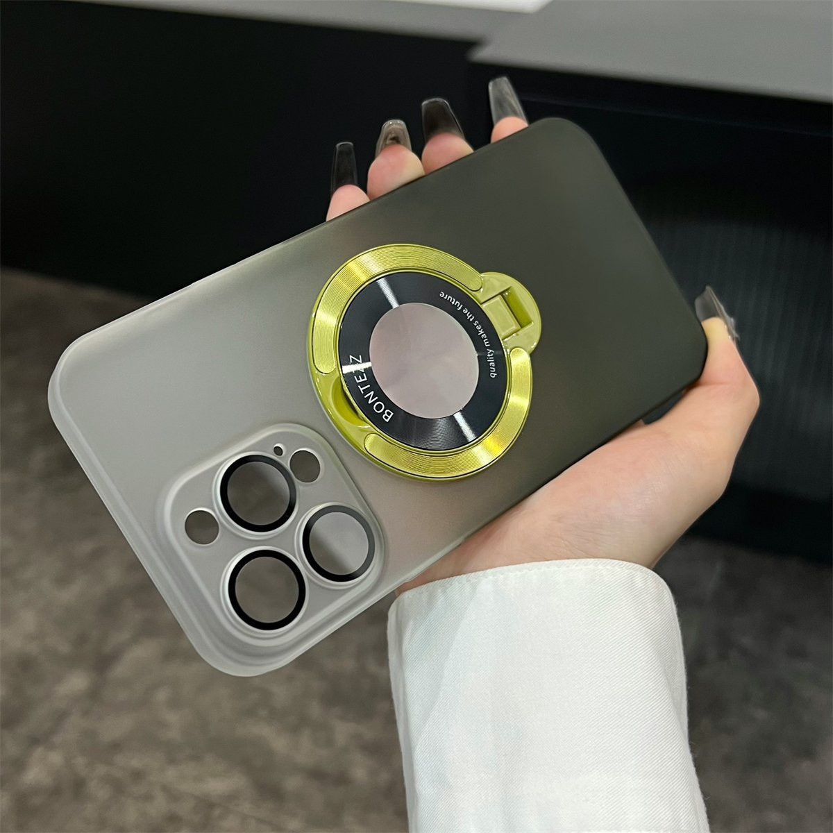 Phone Case Apple Series Custom Signature Clear Self-Adhesive Standing Phone Case (Free Shipping for 2 Pieces)