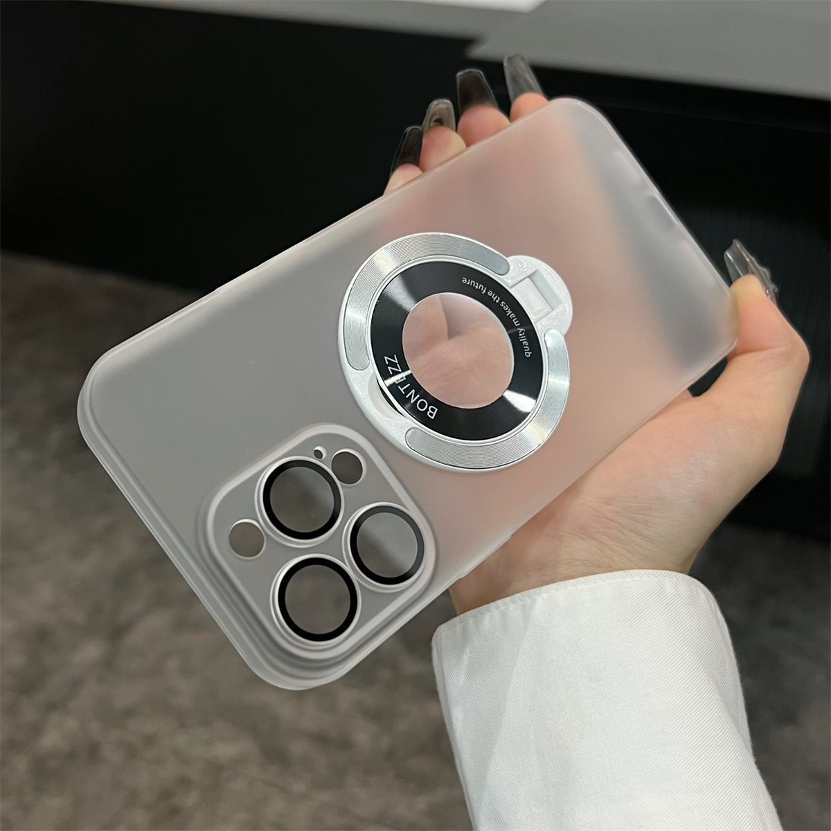Phone Case Apple Series Custom Signature Clear Self-Adhesive Standing Phone Case (Free Shipping for 2 Pieces)