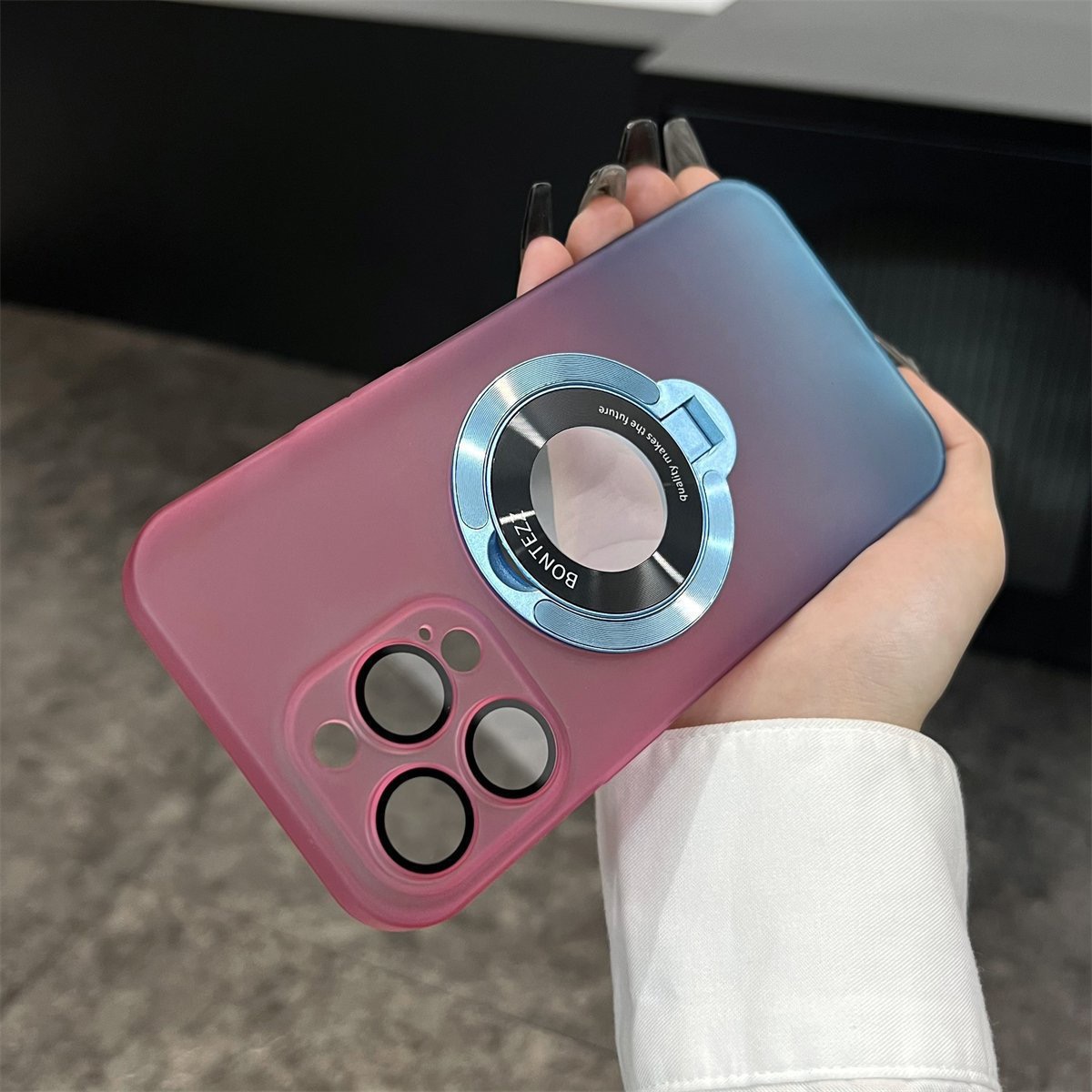Phone Case Apple Series Custom Signature Clear Self-Adhesive Standing Phone Case (Free Shipping for 2 Pieces)