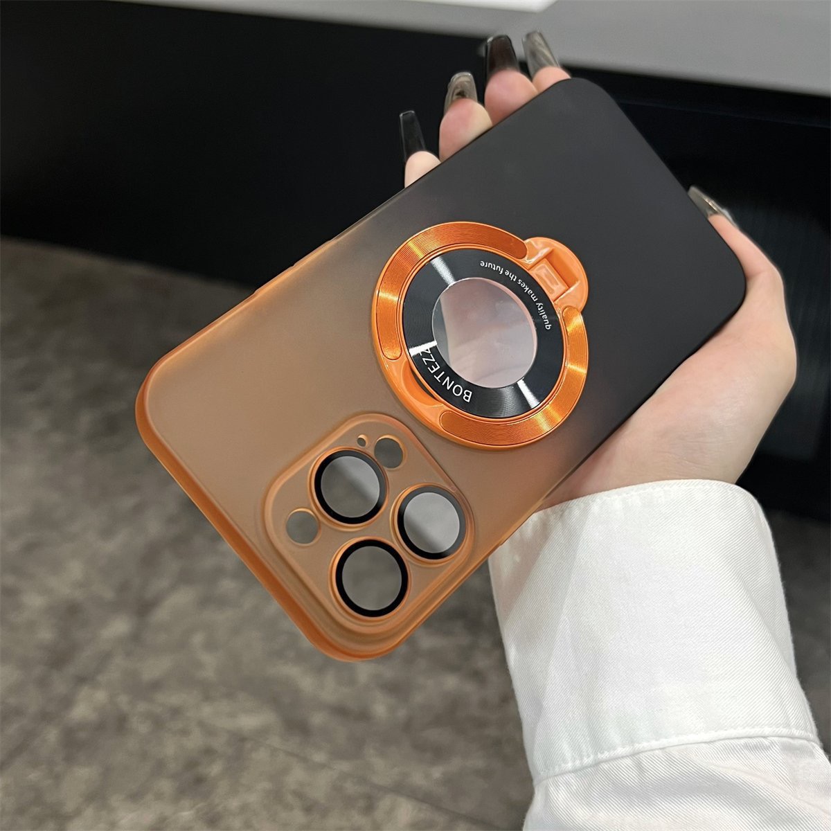 Phone Case Apple Series Custom Signature Clear Self-Adhesive Standing Phone Case (Free Shipping for 2 Pieces)
