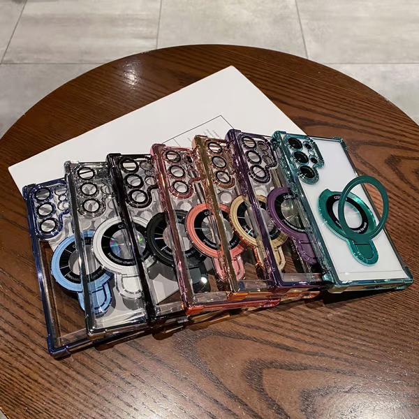 Suitable For Samsung Series Electroplated Magnetic Mobile Phone Cases（2 pieces free shipping）