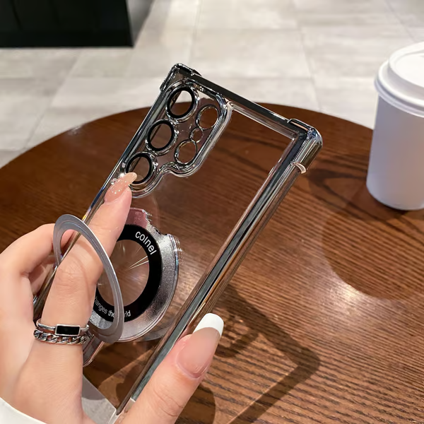 Suitable For Samsung Series Electroplated Magnetic Mobile Phone Cases（2 pieces free shipping）