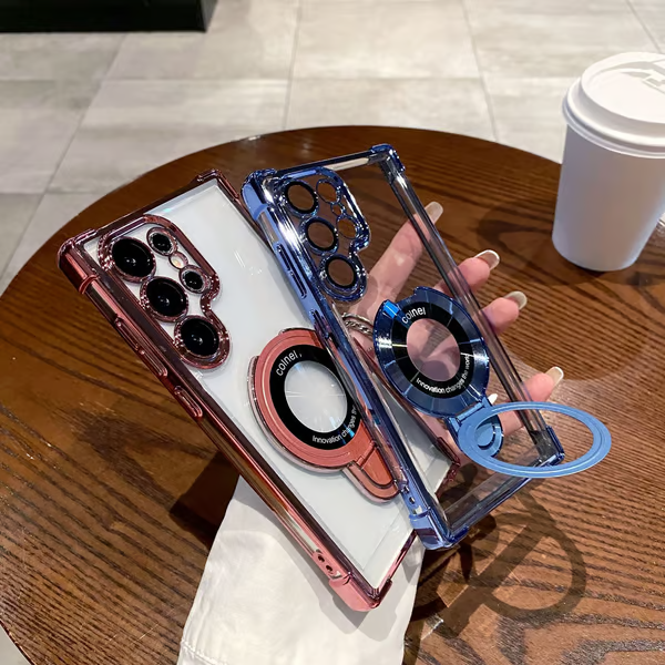 Suitable For Samsung Series Electroplated Magnetic Mobile Phone Cases（2 pieces free shipping）