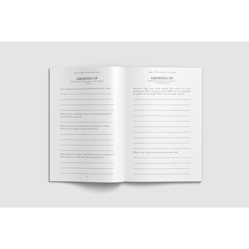 Mom, I Want to Hear Your Story - The Gift Your Mom Will Love! mother story