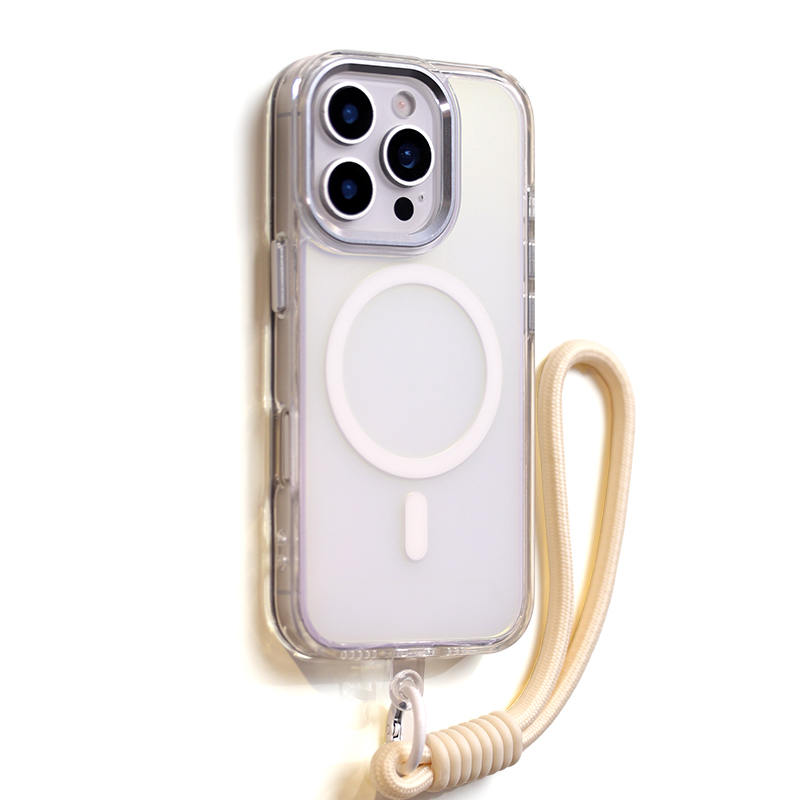 Colorful Magnetic Phone Case With Lanyard For iPhone 17 Pro Max