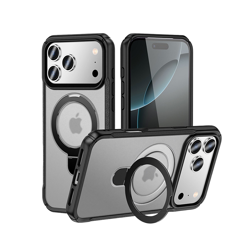 Military-Grade Protection Magnetic Kickstand Case For iPhone 17 Pro Max