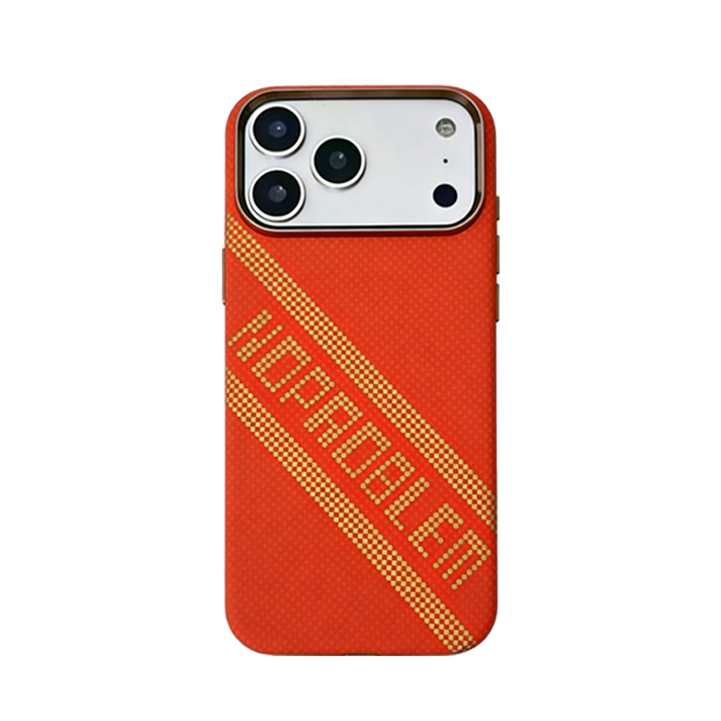 CASESUN Red Serpent Kevlar textured Slim MagSafe Case for iPhone 17 Series